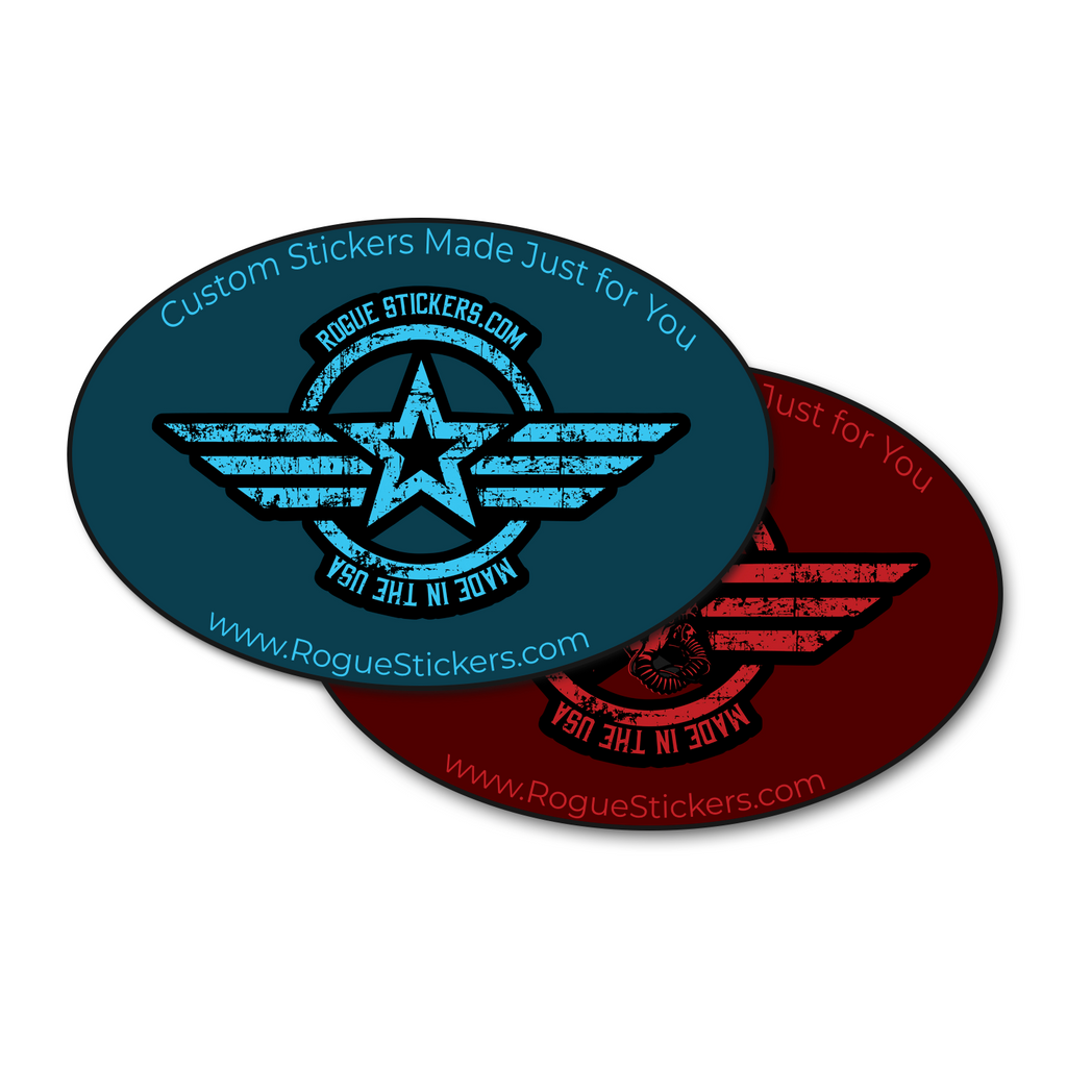 Custom Oval Stickers | Versatile & Durable