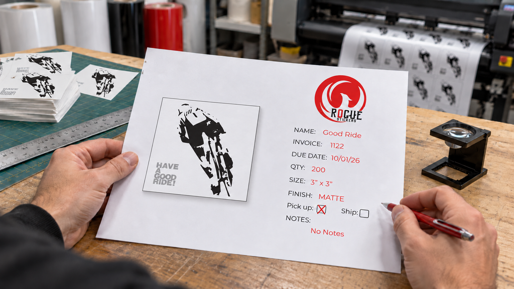 How to Review a Custom Sticker Proof Before You Approve It